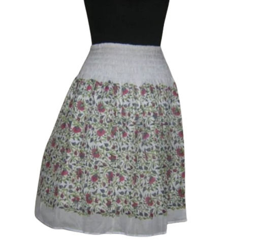 Multi Color Printed Pattern Cotton Ladies Skirts For Party Wear