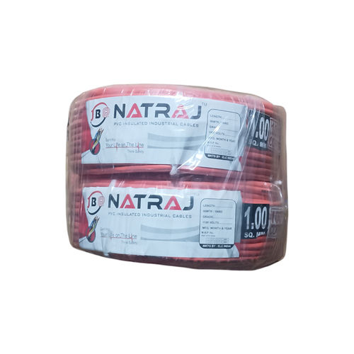 Natraj Halogen With Cotton 2 Core Wire 1.00sqmm, 50+50 Yard