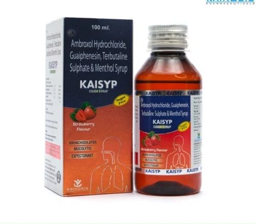 Terbutaline Sulphate Ambroxol HCL Guaiphenesin And Menthol Syrup - Liquid Formulation, Prescription Required for Hospital and Clinic Use, Cool and Dry Storage