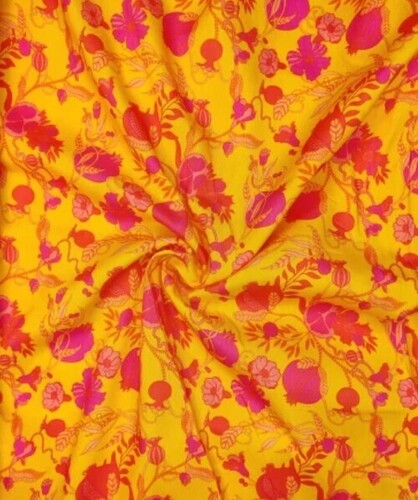 Floral Printed Polyester Muslin Fabric Fabric For Garments Making