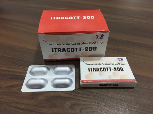 Itracott 200 Itraconazole Capsules - Prescription Required, For Hospital and Clinic Use, Cool and Dry Storage Instructions