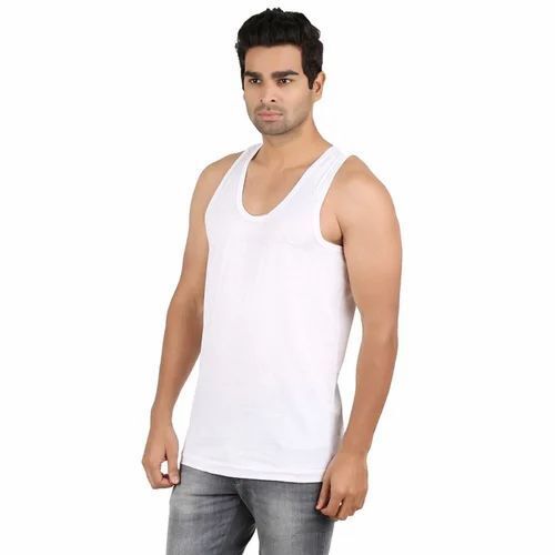 Good Quality White Mens Vest