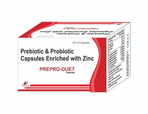 Prepro Duet Prebiotic Probiotic Capsules Enriched Zinc Capsules