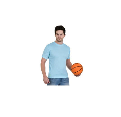 Casual Wear Regular Fit Short Sleeve Round Neck Plain Polyester Mens T Shirts