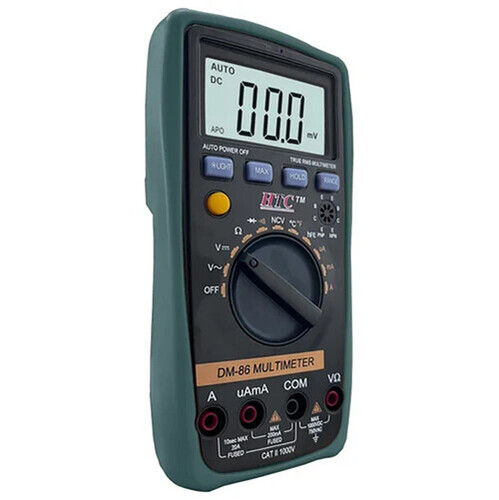 Black Industrial Handheld Digital Multimeter, Dm-86