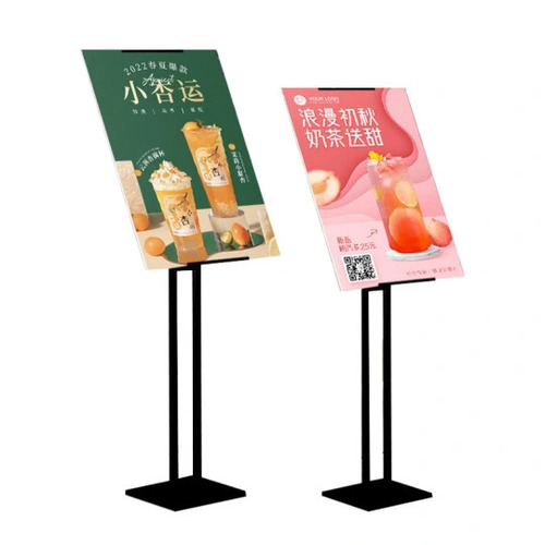 Sturdy and Stable Design Floor Poster Stand Adjustable Sign Holder For Business