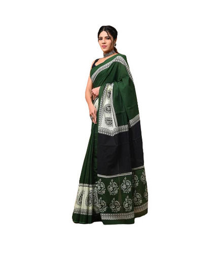 Green Cotton Sarees