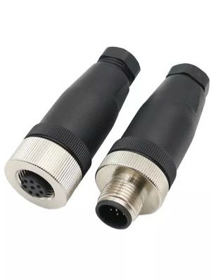 M12 4 Pin Male And Female Connector