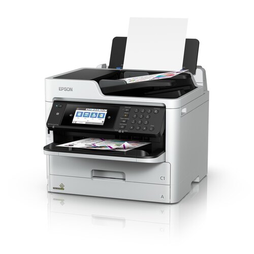 Multifunction Printer - Plastic, A4 and Letter Size | Black & Gray, Semi-Automatic, 4800 x 1200 dpi, High Efficiency for Print, Scan, Copy and Fax
