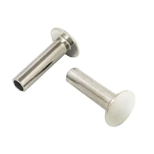 Stainless Steel Semi Tubular Rivets - High Strength, Corrosion Resistant | Durable, Polished Finish, Silver Color