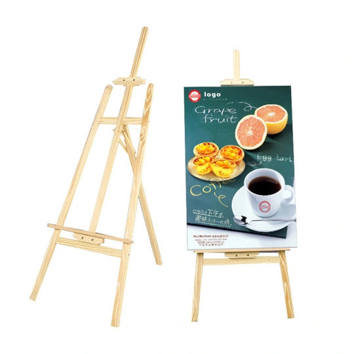 Wooden Easel Stand Angle and Height Adjustment for Canvas Display