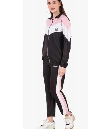 Multi Color Plain Pattern Full Sleeves Girls Tracksuits