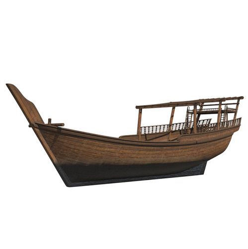 Traditional Arabic Wooden Boat Model Dhow