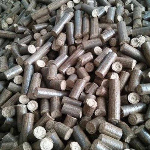 Round Brown Color Biomass Briquettes