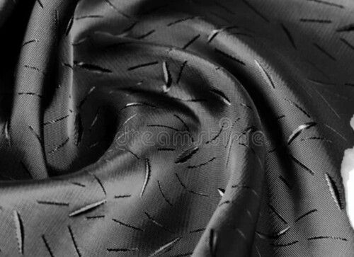 Black Dupioni Silk Fabric