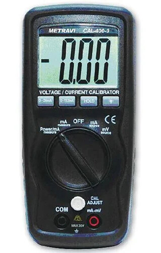 Black Handheld Digital Voltage And Current Calibrators