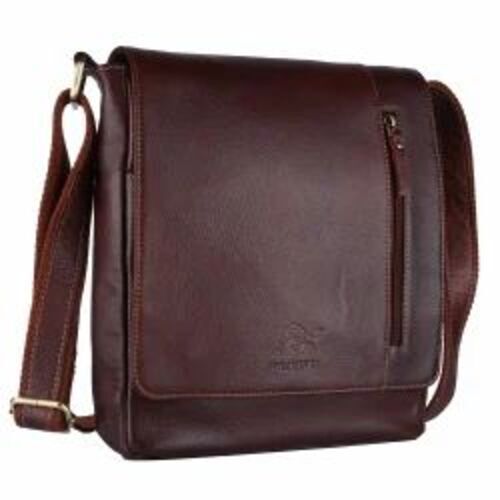 Brown Leather Messenger Bag