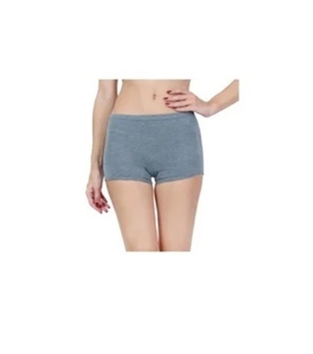 Cotton Boyshort Panties - All Sizes Blue Plain | Breathable Skin-Friendly Fade and Wrinkle Resistant