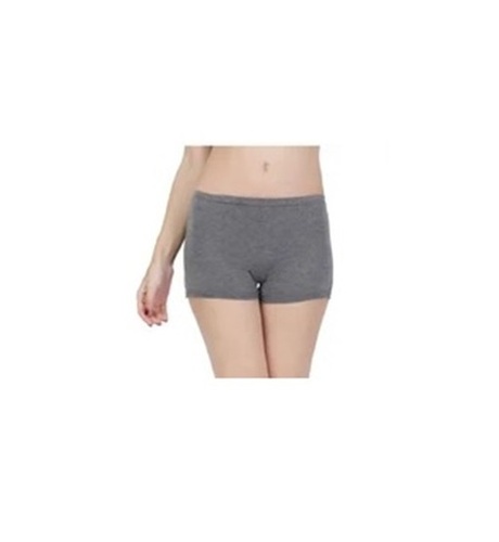 Ladies Boyshort Panties - Cotton Fabric All Sizes Gray Color | Fade Wrinkle Shrink Resistant Skin-Friendly Breathable Easy to Wash