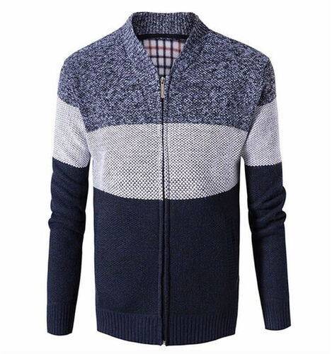 Men Knit Cardigan Sweater - Color: Any