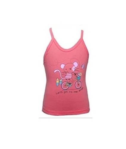 Cotton Camisole - All Sizes Pink Printed Color | Breathable Skin-Friendly Regular Fit Full Coverage for Daily Wear