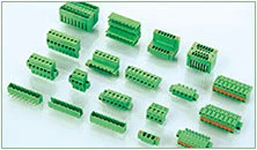 Industrial Green Plug-In Terminal Blocks