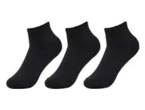 Black Ankle Socks - Extremely Warm Regular Fit | 4-Way Stretch Anti-Wrinkle Quick Dry Breathable Machine Washable Plain Design All Season