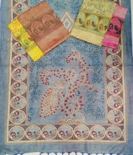 150-200 Gsm Cotton Khadi Fancy Hand Print Dupatta