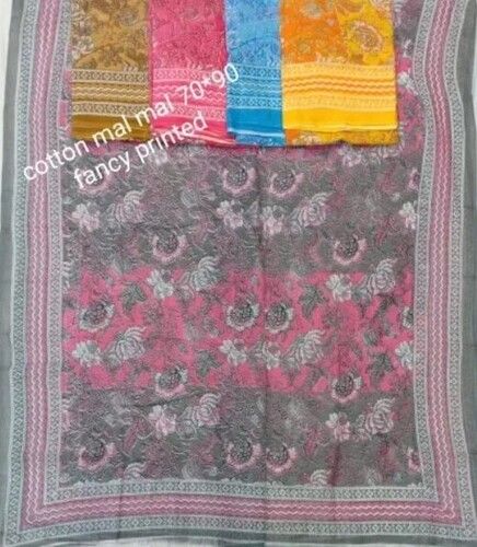 Multi Color Hand Print Suit Dupatta For Casual Wear