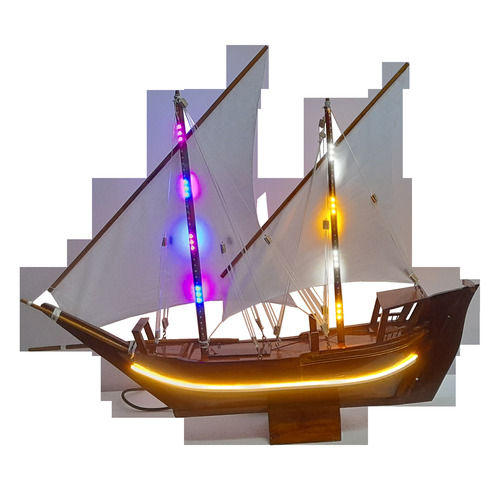 Handcrafted Wooden Uru Model Boat With Led Lights By Nimton Sales And Distribution Private Limited