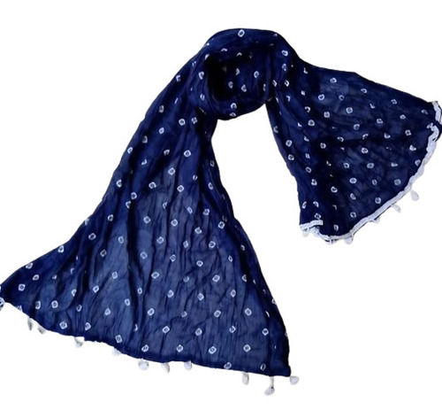 Printed Pattern Ladies Cotton Bandhani Dupatta