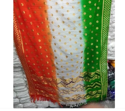 Multi Color Dyed Russell Silk Dupatta