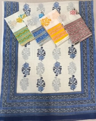 Multi Color150-200 Gsm Pure Cotton Printed Dupatta For Daily