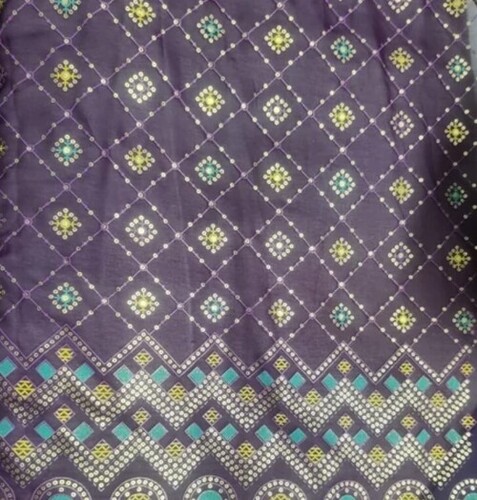 Multi Color Printed Georgette Fabric
