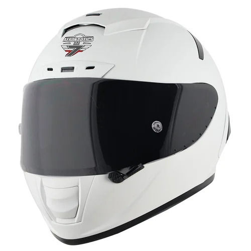 Steelbird Sa 5 7wings Aeronautics Glossy White Full Face Helmet