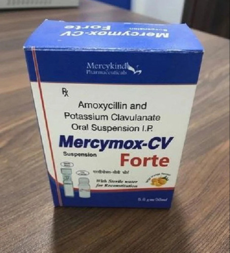 Amoxicillin And Potassium Clavulanate Oral Suspension - Liquid Medicine Grade for Hospital and Clinic Use, Requires Prescription, Store in Cool and Dry Place