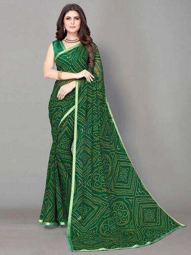 Casual Wear Bandhani Printed Saree