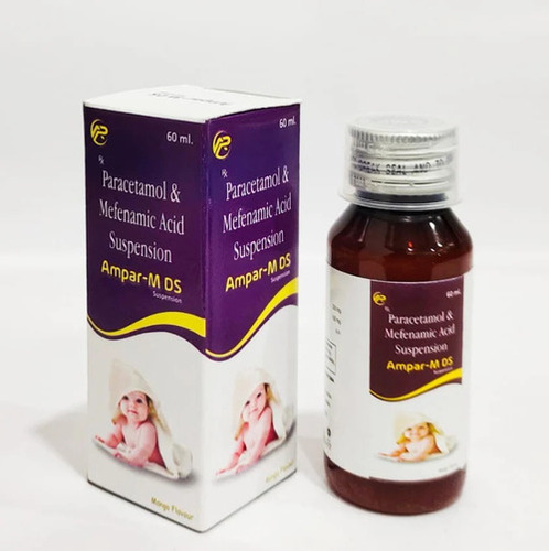 Paracetamol And Mefenamic Acid Suspension - Liquid Formulation, Prescription Only, Store In Cool And Dry Place