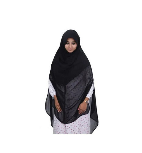 Daily Wear Breathable Plain Georgette Traditional Religious Hijab for Muslim Ladies