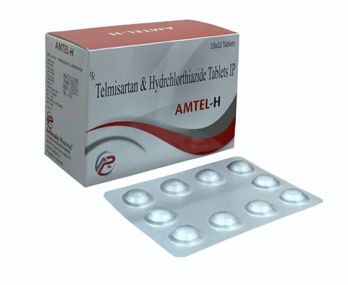 Telmisartan And Hydrochlorothiazide Tablets - Medicine for Hypertension Management | Prescription Required, Storage in Cool and Dry Place, Tablets for Hospital and Clinic Use