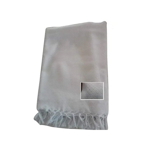 White Fancy Ihram Towels - 100% Cotton Standard Size Plain Dyed | Lightweight Skin-Friendly Breathable Quick Dry Water Absorbent Machine Washable Anti-Fade Anti-Wrinkle Anti-Shrink