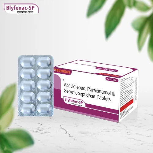 Aceclofenac, Paracetamol And Serratiopeptidase Tablets