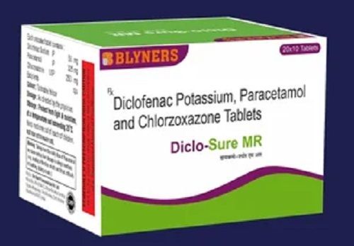 Diclofenac Potassium, Paracetamol and Chlorzoxazone Tablets