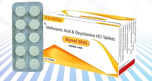 मेफेनामिक एसिड और डाइक्लोमाइन HCl टैबलेट्स