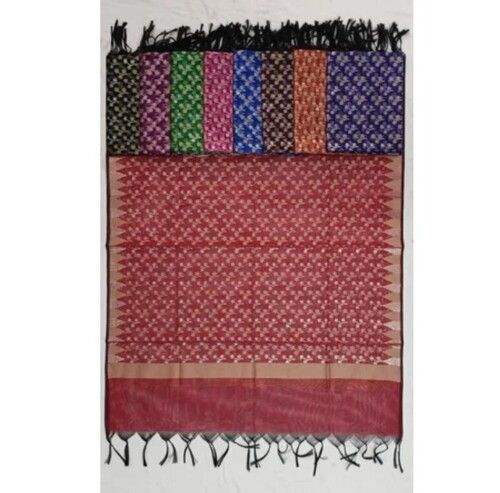 Multi Color Designer Printed Net Weaving Dupatta For Casual Wear