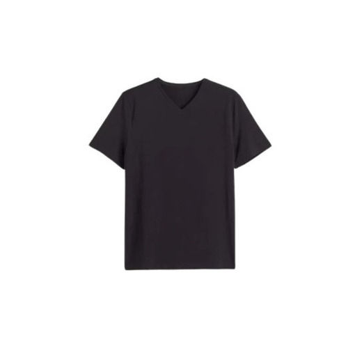 Casual Wear Regular Fit Half Sleeves V-Neck Plain Cotton Mens T Shirts