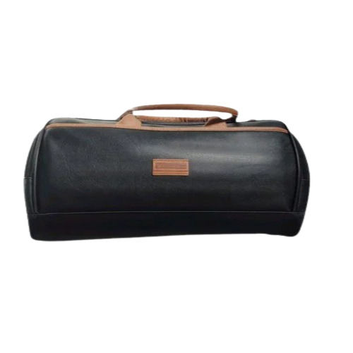 Black Rexine Travel Bag