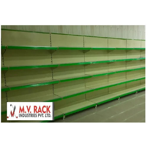 Free Standing Mild Steel 6 Shelves Grocery Store Rack