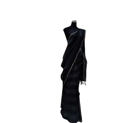 Ladies Black Cotton Saree