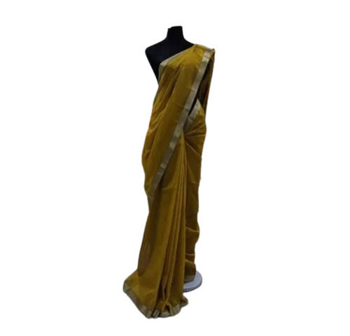 Ladies Cotton Zari Work Saree For Party Wear